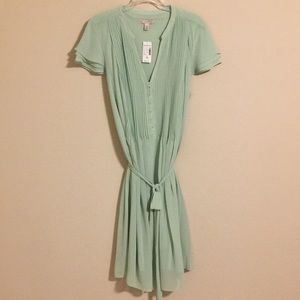 Mint Green dress with Tie Waist